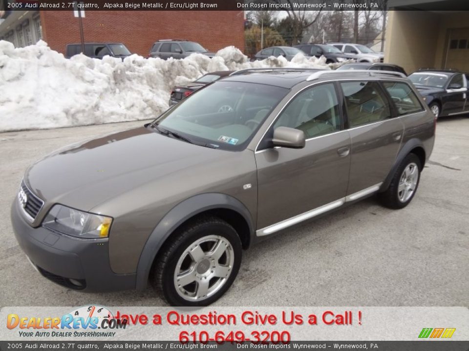2005 Audi Allroad 2.7T quattro Alpaka Beige Metallic / Ecru/Light Brown Photo #7