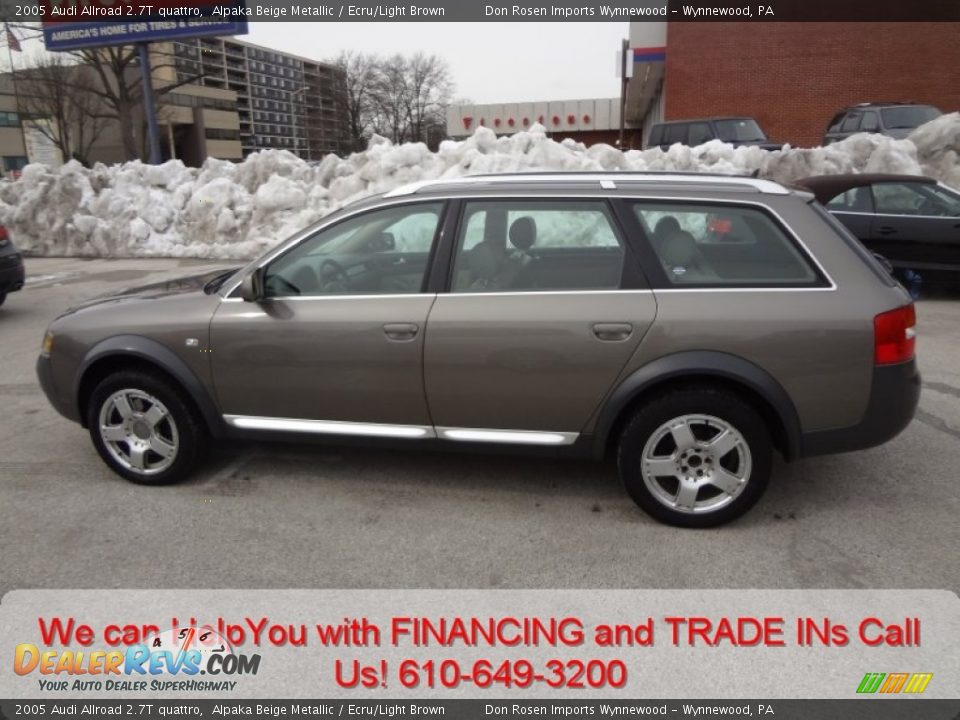 2005 Audi Allroad 2.7T quattro Alpaka Beige Metallic / Ecru/Light Brown Photo #8