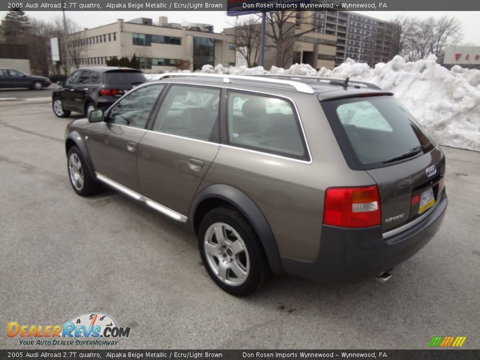 2005 Audi Allroad 2.7T quattro Alpaka Beige Metallic / Ecru/Light Brown Photo #9