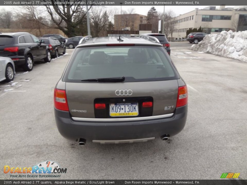 2005 Audi Allroad 2.7T quattro Alpaka Beige Metallic / Ecru/Light Brown Photo #10