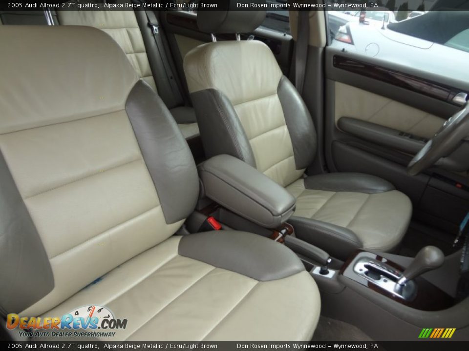 2005 Audi Allroad 2.7T quattro Alpaka Beige Metallic / Ecru/Light Brown Photo #13