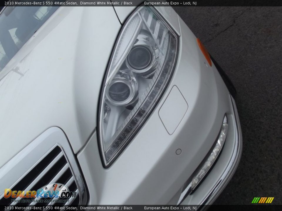 2010 Mercedes-Benz S 550 4Matic Sedan Diamond White Metallic / Black Photo #20