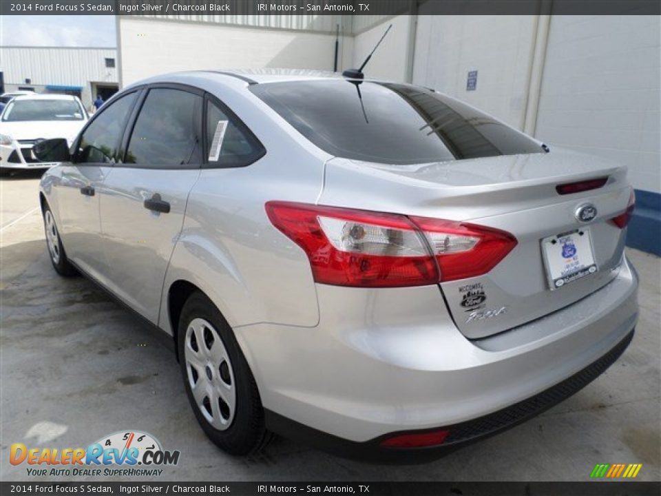 2014 Ford Focus S Sedan Ingot Silver / Charcoal Black Photo #3