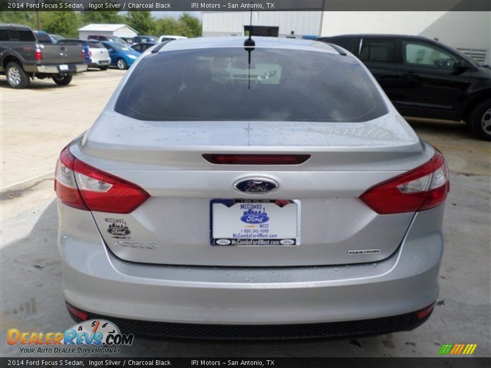 2014 Ford Focus S Sedan Ingot Silver / Charcoal Black Photo #4