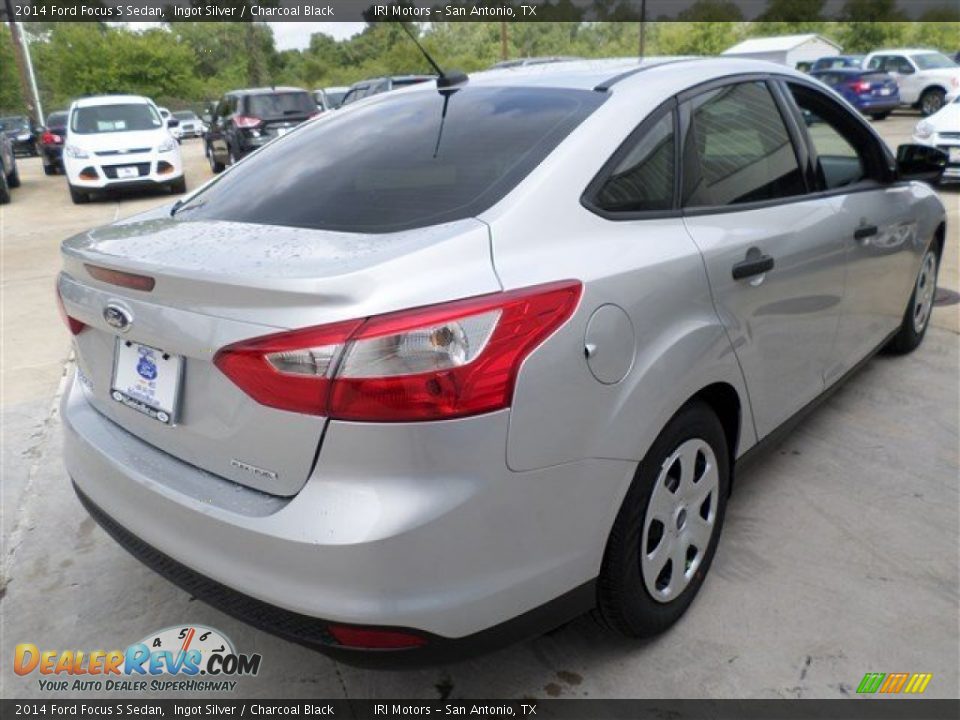 2014 Ford Focus S Sedan Ingot Silver / Charcoal Black Photo #5