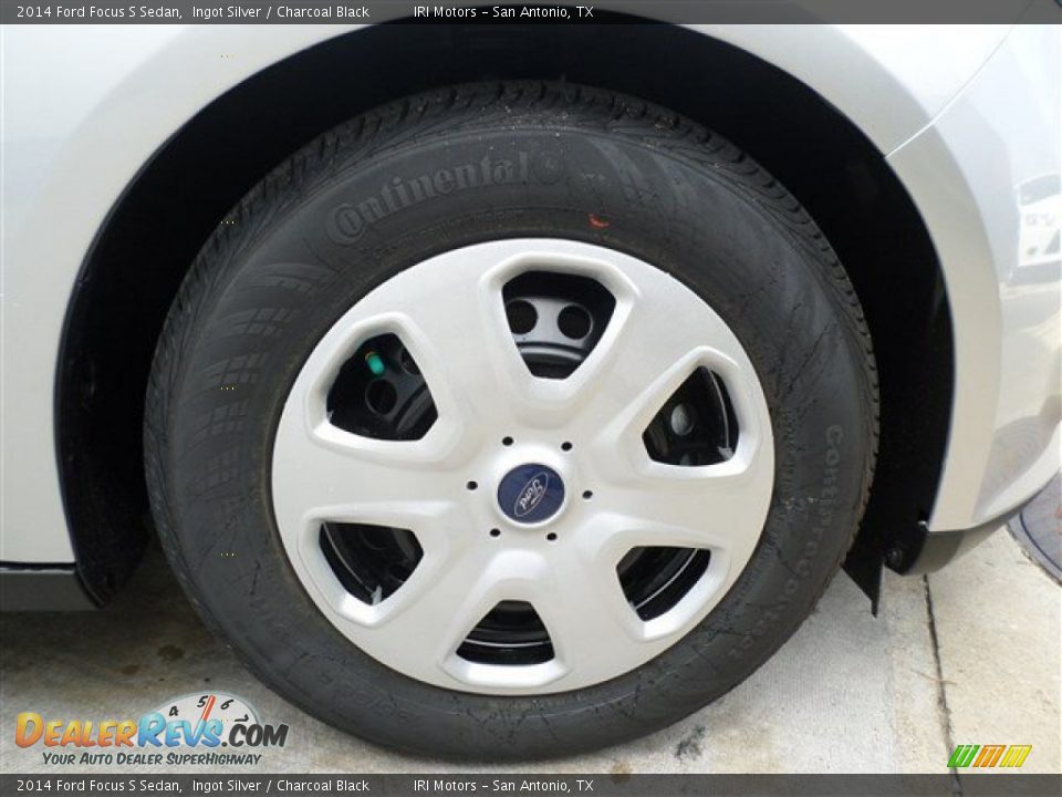 2014 Ford Focus S Sedan Ingot Silver / Charcoal Black Photo #8