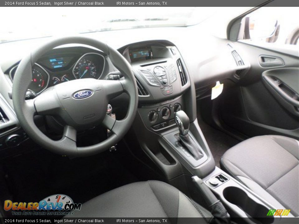 2014 Ford Focus S Sedan Ingot Silver / Charcoal Black Photo #15