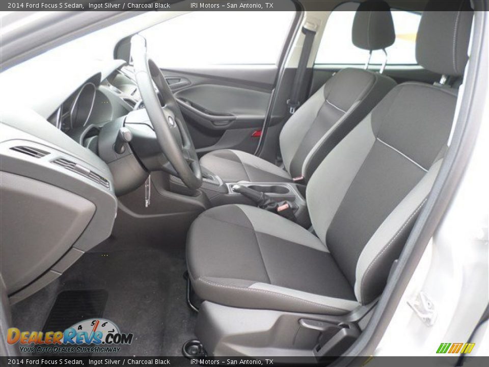 2014 Ford Focus S Sedan Ingot Silver / Charcoal Black Photo #21