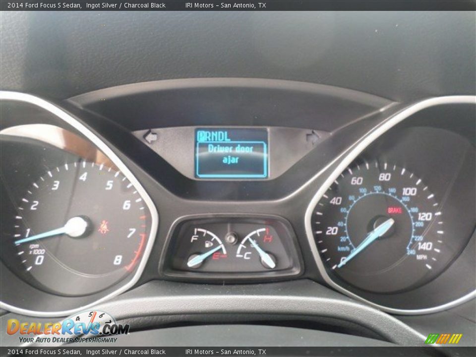 2014 Ford Focus S Sedan Ingot Silver / Charcoal Black Photo #22