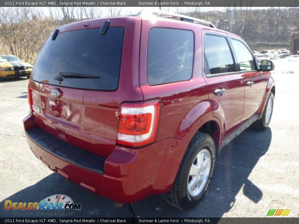 2011 Ford Escape XLT 4WD Sangria Red Metallic / Charcoal Black Photo #2