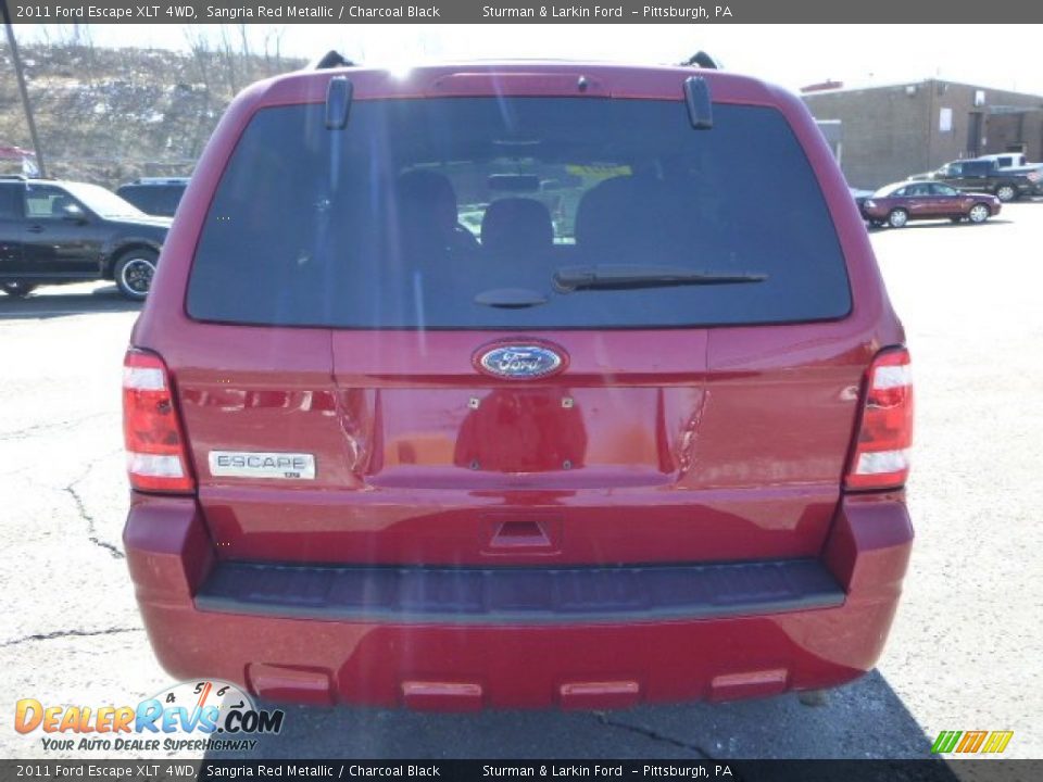 2011 Ford Escape XLT 4WD Sangria Red Metallic / Charcoal Black Photo #3