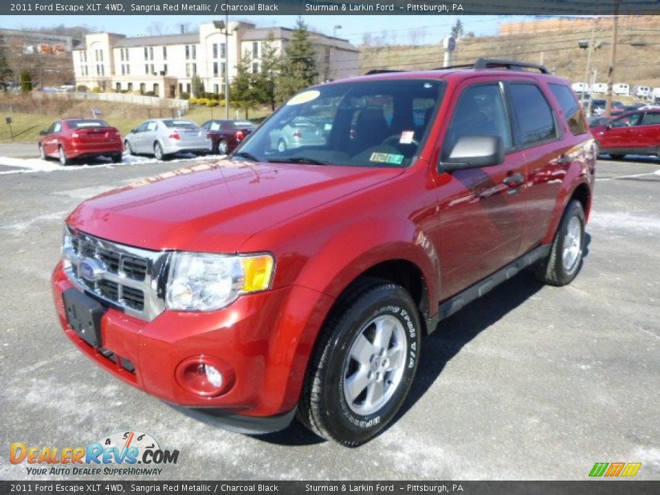 2011 Ford Escape XLT 4WD Sangria Red Metallic / Charcoal Black Photo #5
