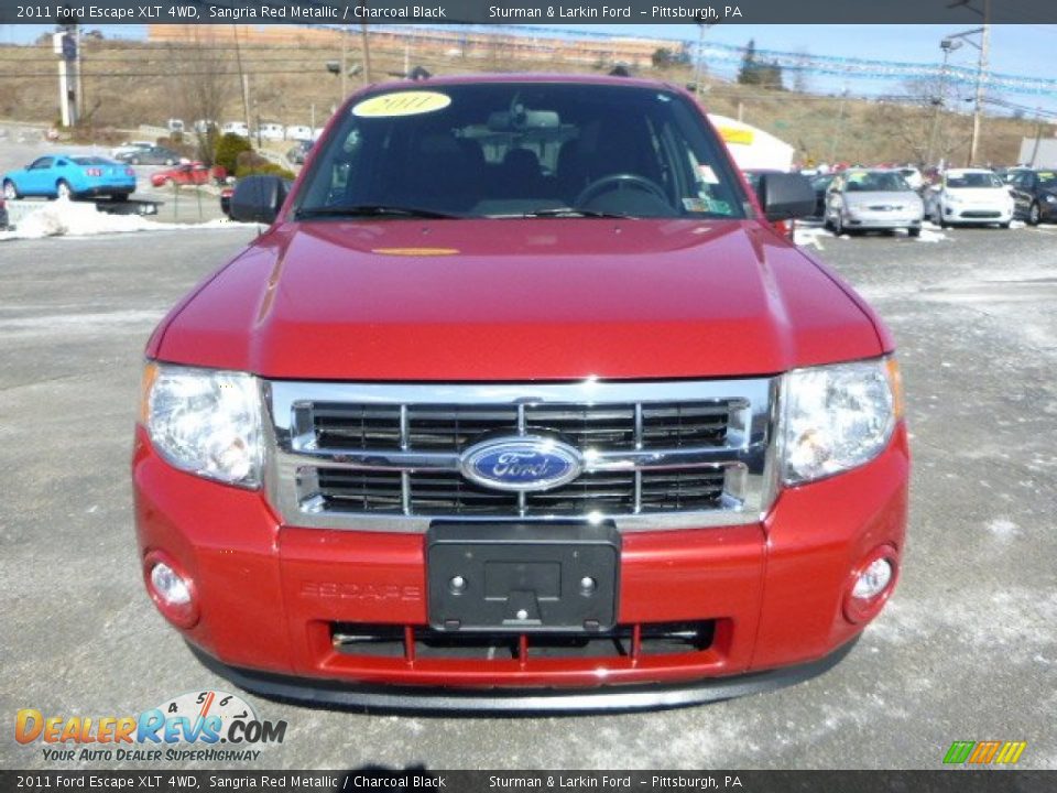 2011 Ford Escape XLT 4WD Sangria Red Metallic / Charcoal Black Photo #6
