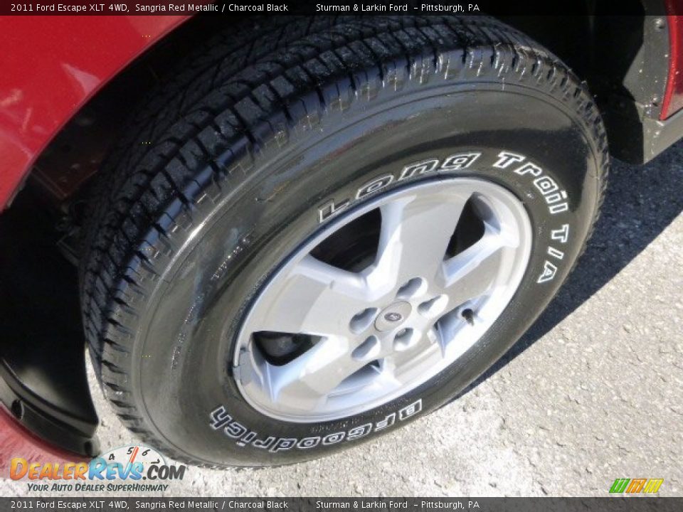 2011 Ford Escape XLT 4WD Sangria Red Metallic / Charcoal Black Photo #7