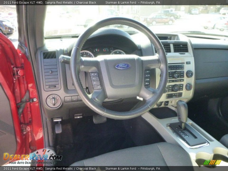 2011 Ford Escape XLT 4WD Sangria Red Metallic / Charcoal Black Photo #10