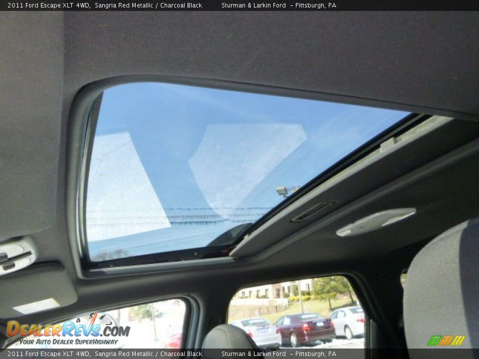 2011 Ford Escape XLT 4WD Sangria Red Metallic / Charcoal Black Photo #12