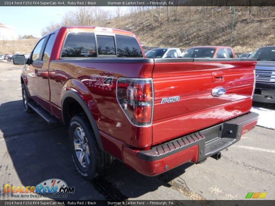 2014 Ford F150 FX4 SuperCab 4x4 Ruby Red / Black Photo #4