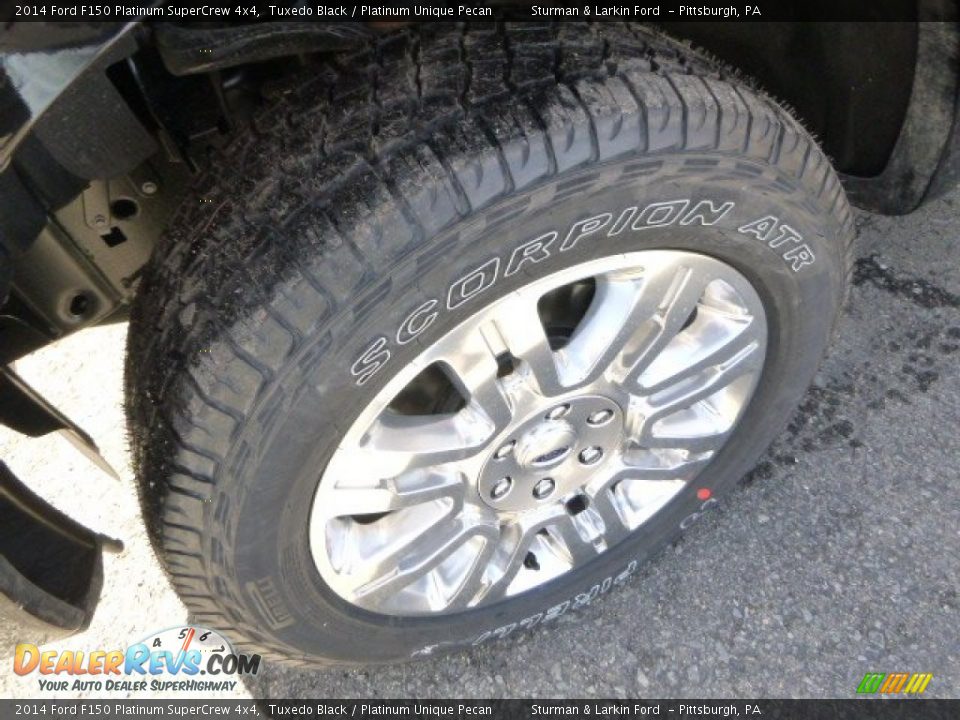 2014 Ford F150 Platinum SuperCrew 4x4 Tuxedo Black / Platinum Unique Pecan Photo #6