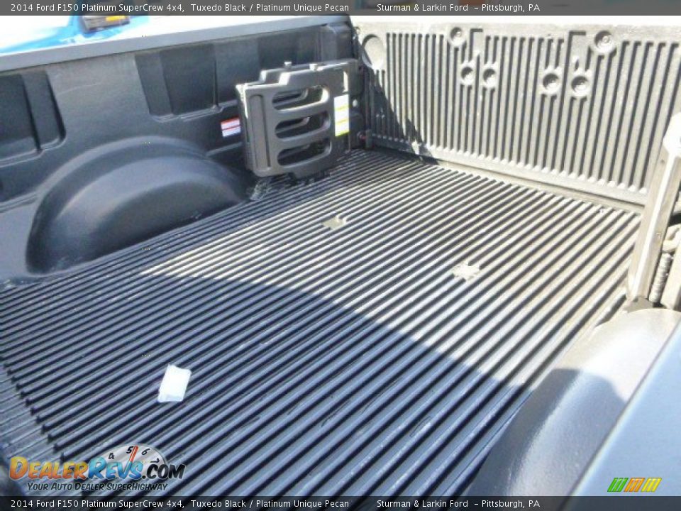 2014 Ford F150 Platinum SuperCrew 4x4 Tuxedo Black / Platinum Unique Pecan Photo #7