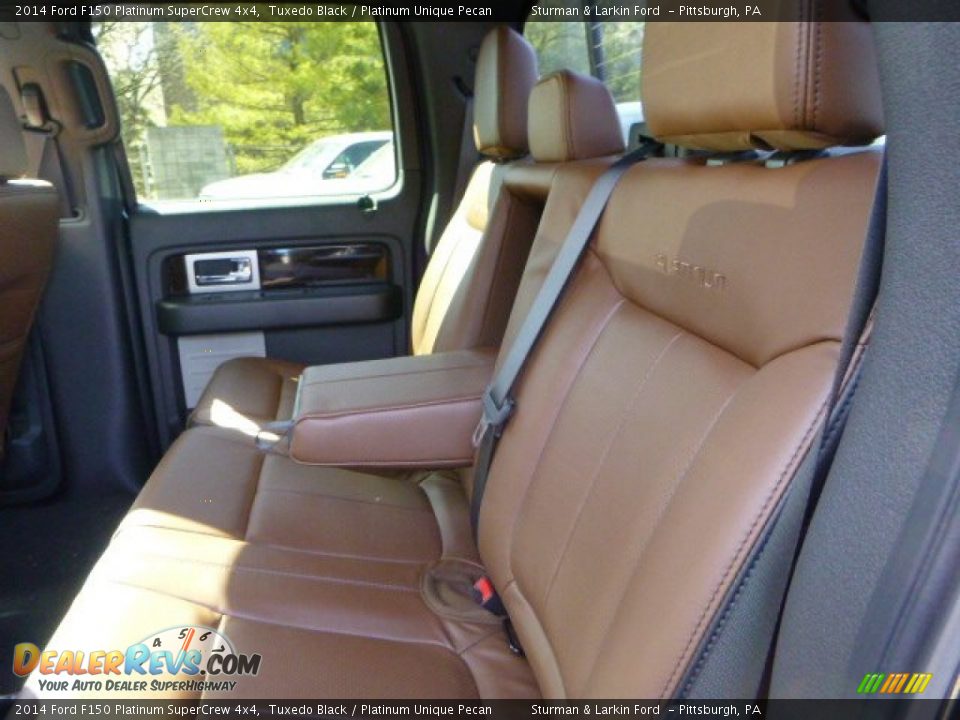 2014 Ford F150 Platinum SuperCrew 4x4 Tuxedo Black / Platinum Unique Pecan Photo #9