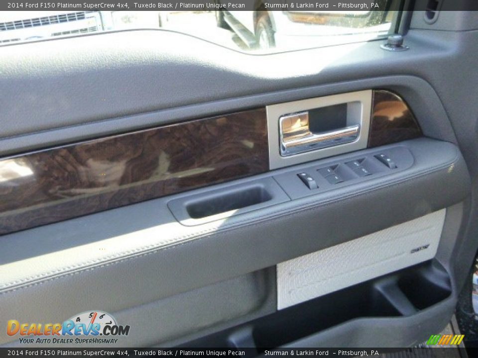2014 Ford F150 Platinum SuperCrew 4x4 Tuxedo Black / Platinum Unique Pecan Photo #11
