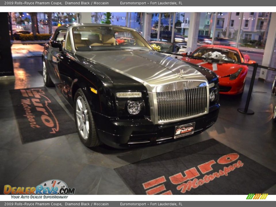 2009 Rolls-Royce Phantom Coupe Diamond Black / Moccasin Photo #2