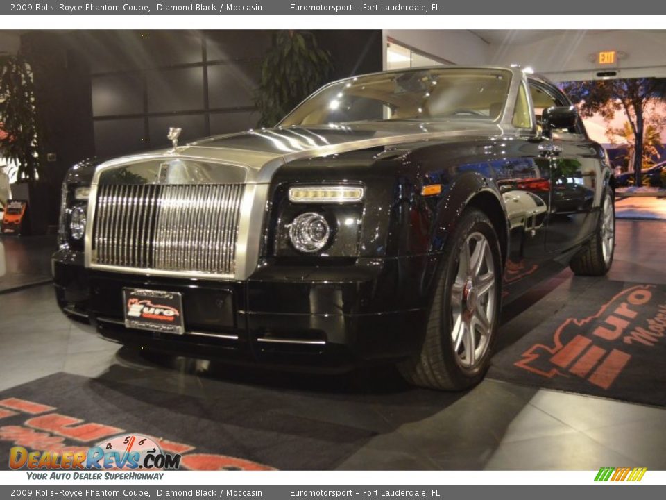 2009 Rolls-Royce Phantom Coupe Diamond Black / Moccasin Photo #10