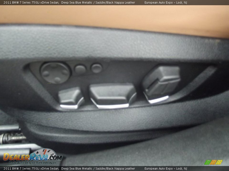 2011 BMW 7 Series 750Li xDrive Sedan Deep Sea Blue Metallic / Saddle/Black Nappa Leather Photo #23