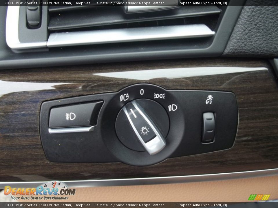2011 BMW 7 Series 750Li xDrive Sedan Deep Sea Blue Metallic / Saddle/Black Nappa Leather Photo #24