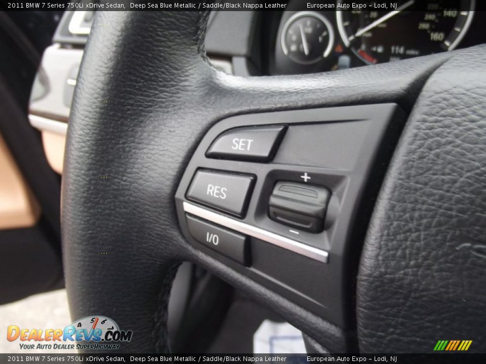 2011 BMW 7 Series 750Li xDrive Sedan Deep Sea Blue Metallic / Saddle/Black Nappa Leather Photo #27