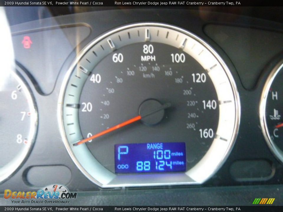 2009 Hyundai Sonata SE V6 Powder White Pearl / Cocoa Photo #19