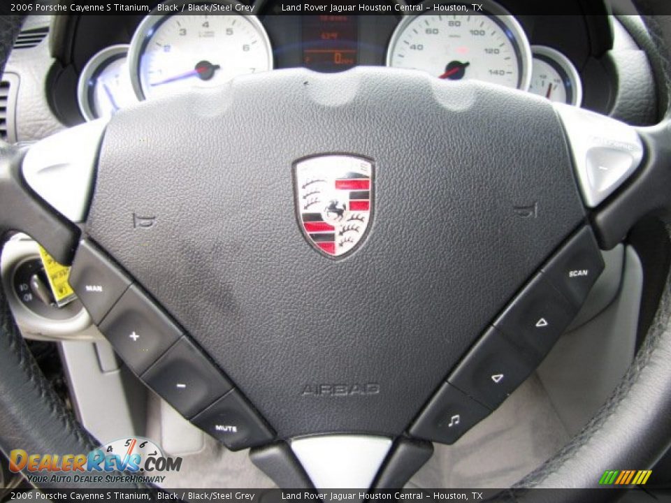 2006 Porsche Cayenne S Titanium Steering Wheel Photo #14