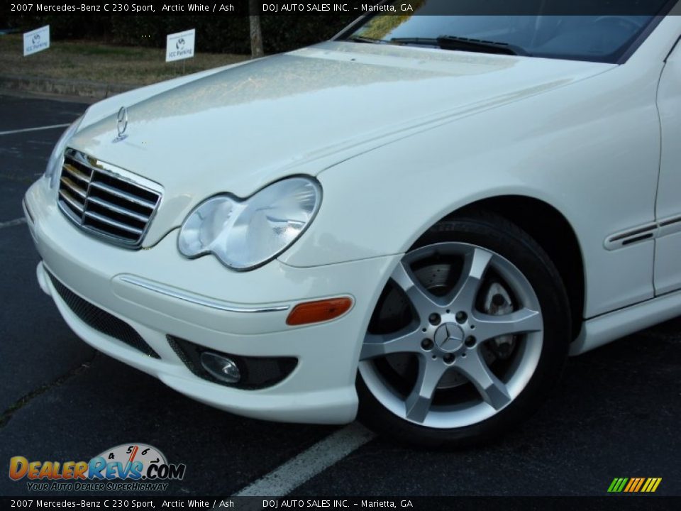 2007 Mercedes-Benz C 230 Sport Arctic White / Ash Photo #12