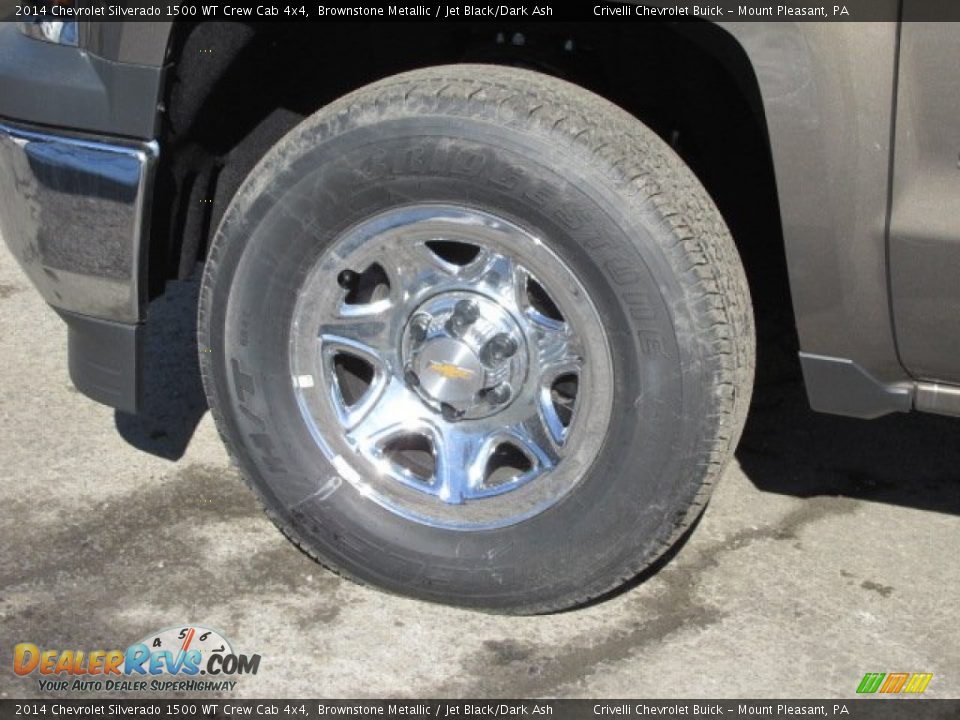 2014 Chevrolet Silverado 1500 WT Crew Cab 4x4 Brownstone Metallic / Jet Black/Dark Ash Photo #3
