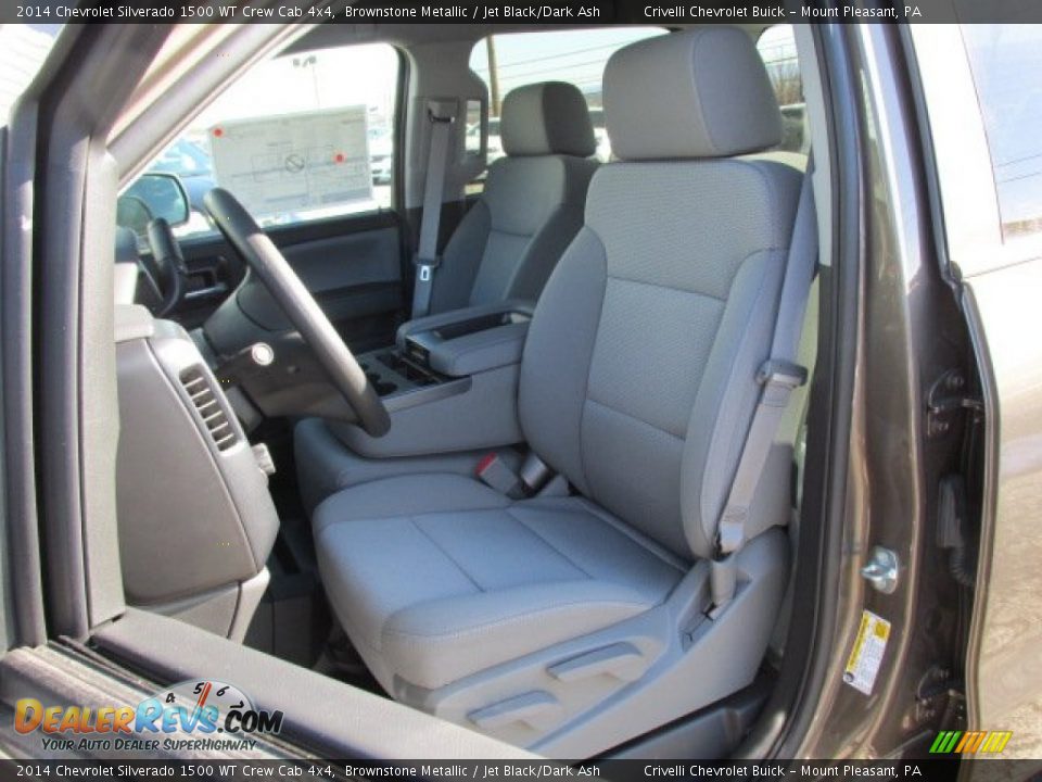 2014 Chevrolet Silverado 1500 WT Crew Cab 4x4 Brownstone Metallic / Jet Black/Dark Ash Photo #9
