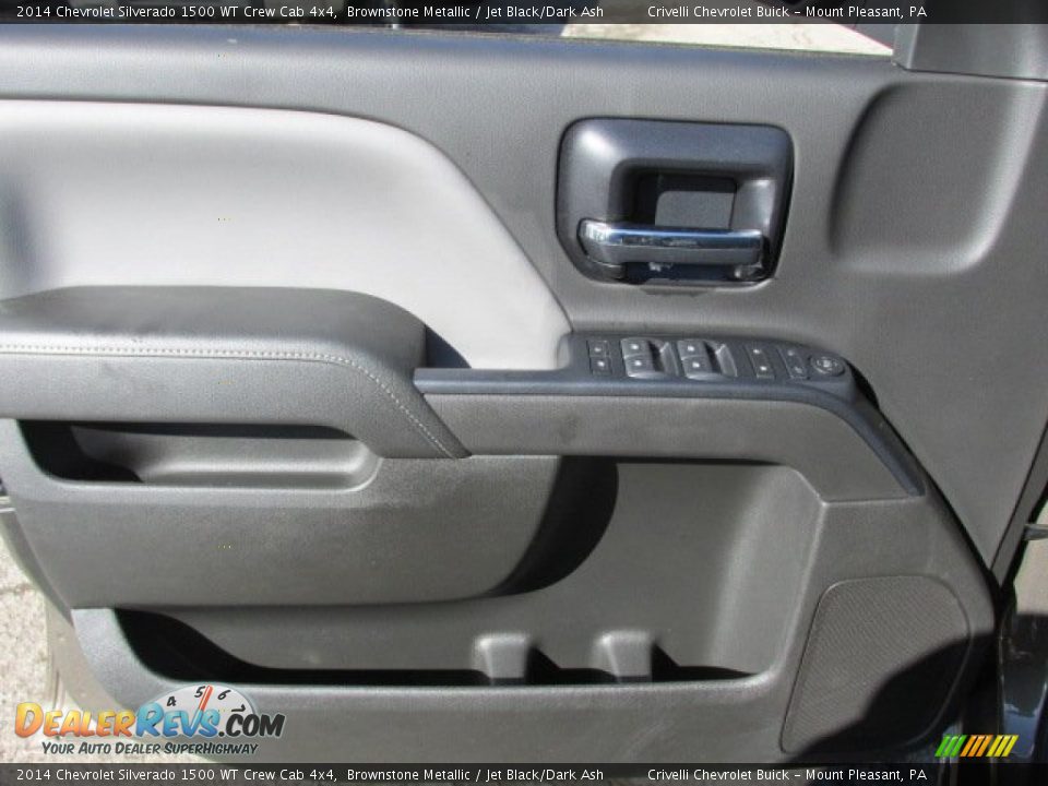 2014 Chevrolet Silverado 1500 WT Crew Cab 4x4 Brownstone Metallic / Jet Black/Dark Ash Photo #10