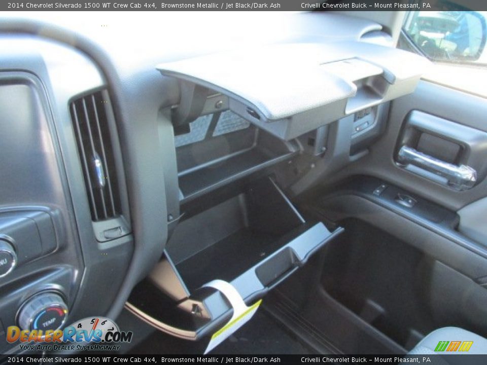 2014 Chevrolet Silverado 1500 WT Crew Cab 4x4 Brownstone Metallic / Jet Black/Dark Ash Photo #18