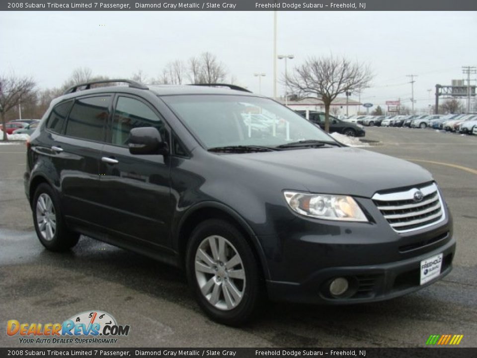 2008 Subaru Tribeca Limited 7 Passenger Diamond Gray Metallic / Slate Gray Photo #3