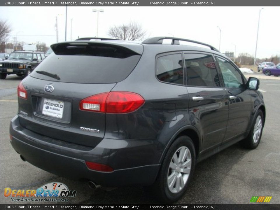 2008 Subaru Tribeca Limited 7 Passenger Diamond Gray Metallic / Slate Gray Photo #4