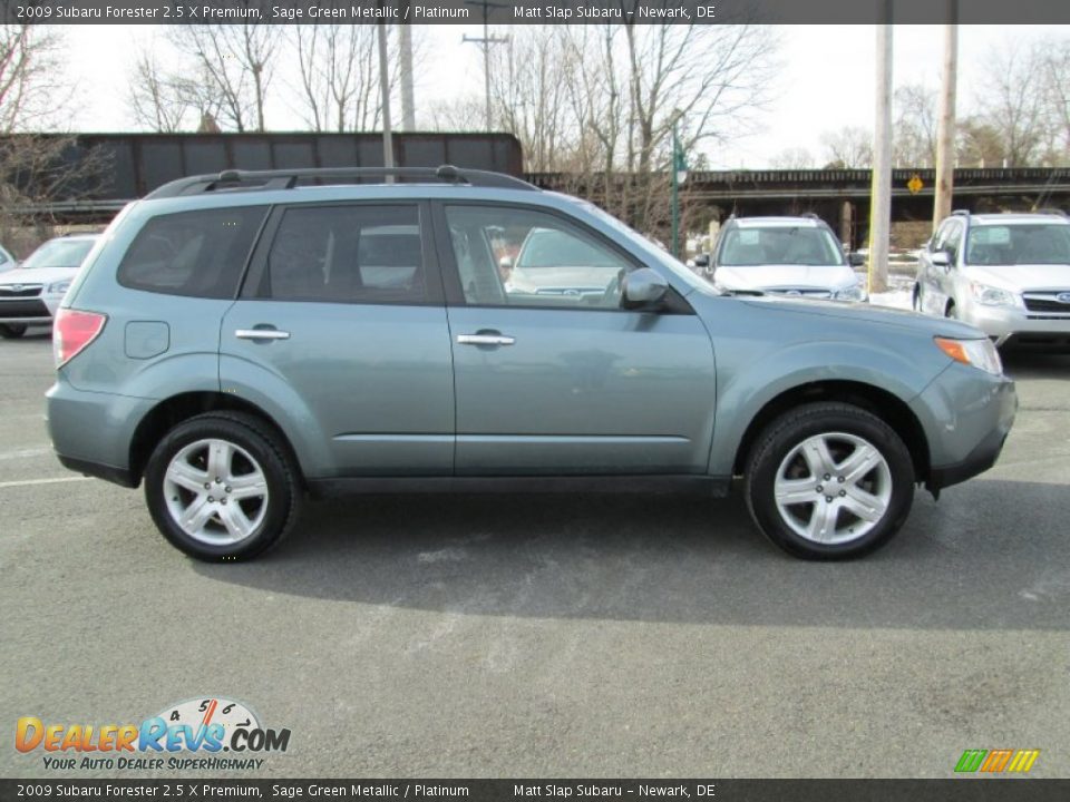 2009 Subaru Forester 2.5 X Premium Sage Green Metallic / Platinum Photo #5