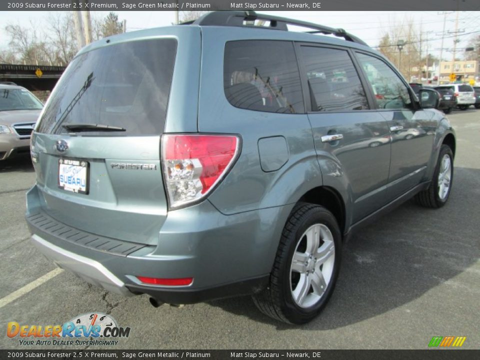 2009 Subaru Forester 2.5 X Premium Sage Green Metallic / Platinum Photo #6