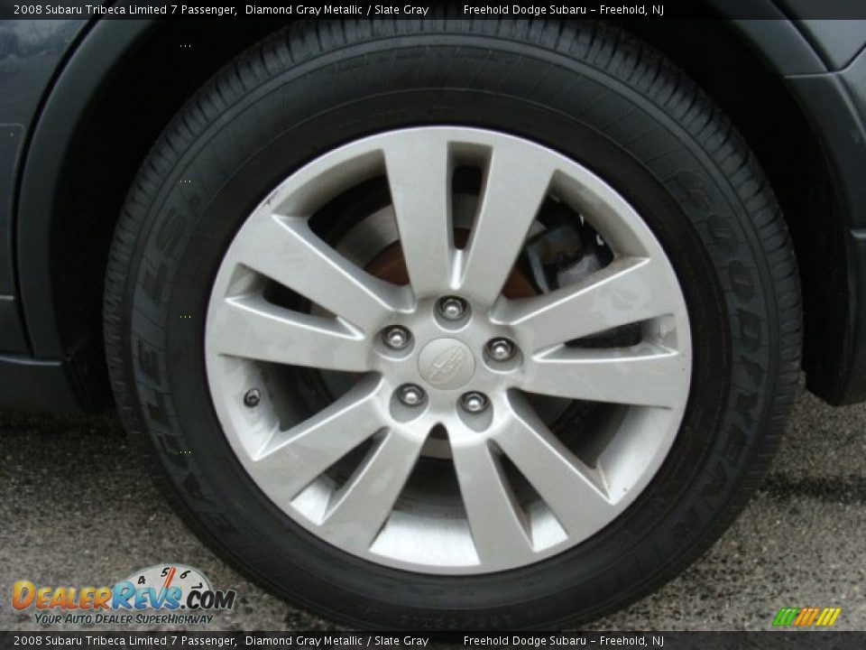2008 Subaru Tribeca Limited 7 Passenger Diamond Gray Metallic / Slate Gray Photo #10