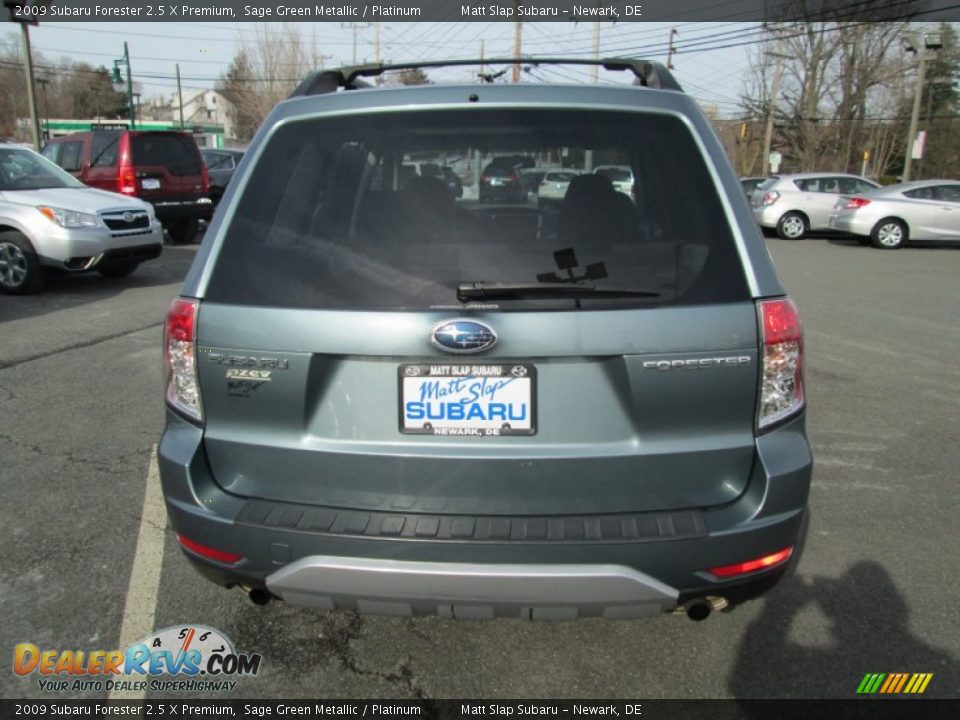 2009 Subaru Forester 2.5 X Premium Sage Green Metallic / Platinum Photo #7