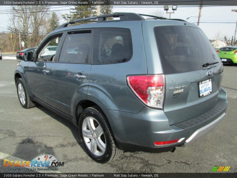 2009 Subaru Forester 2.5 X Premium Sage Green Metallic / Platinum Photo #8