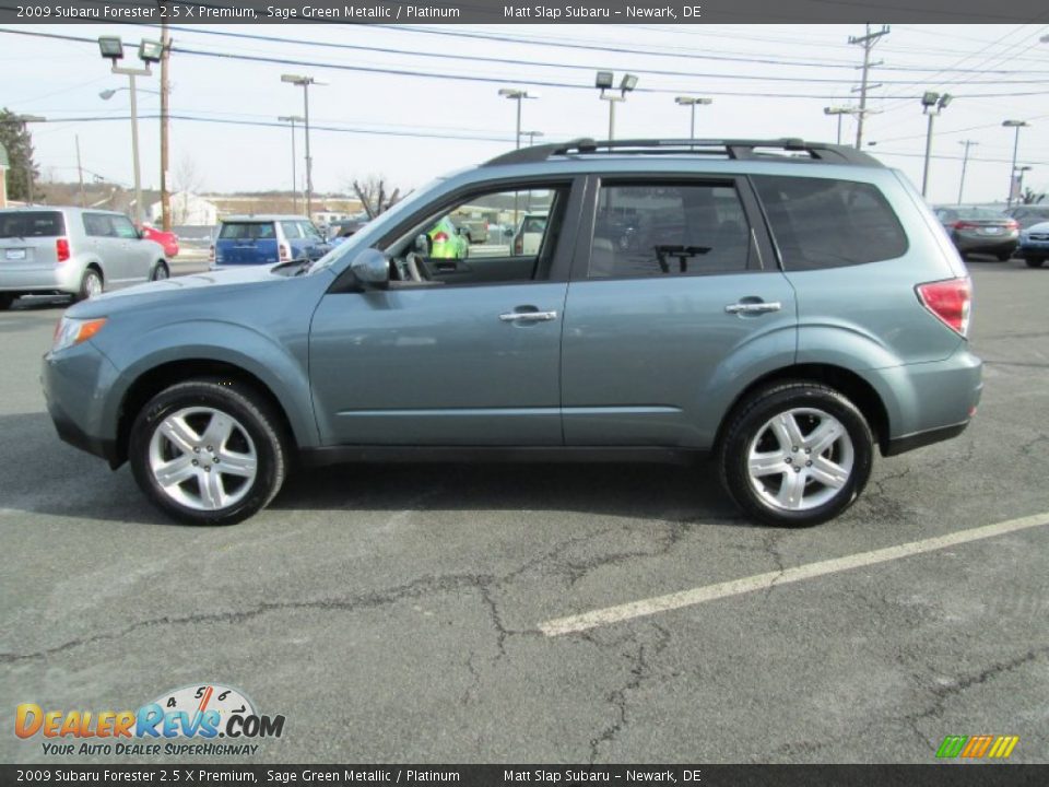 2009 Subaru Forester 2.5 X Premium Sage Green Metallic / Platinum Photo #9