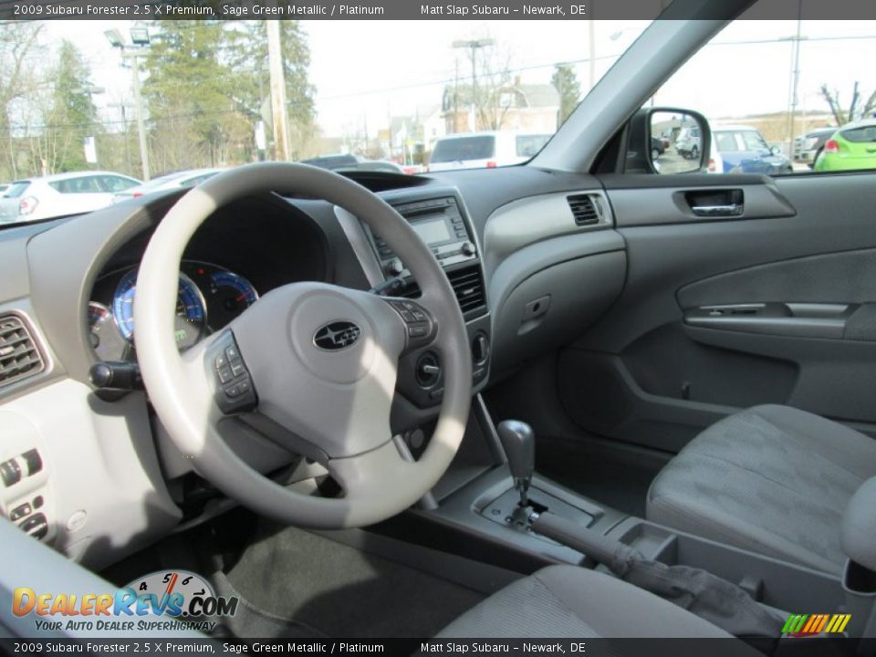 2009 Subaru Forester 2.5 X Premium Sage Green Metallic / Platinum Photo #10