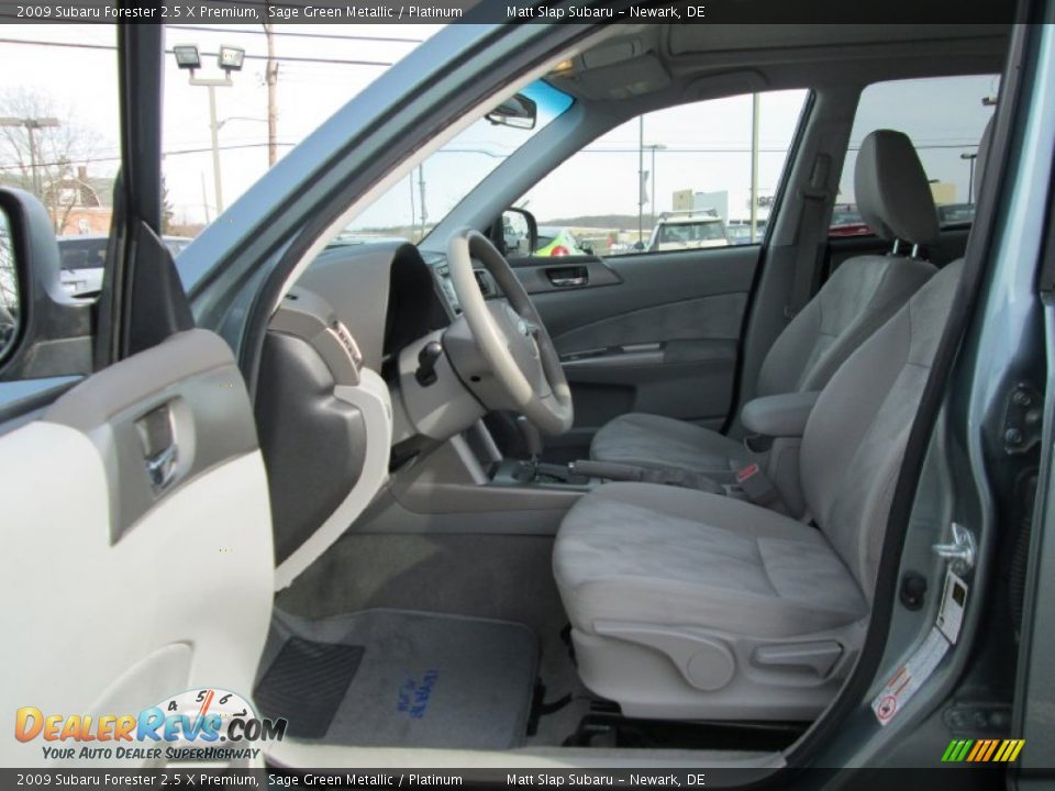 2009 Subaru Forester 2.5 X Premium Sage Green Metallic / Platinum Photo #11