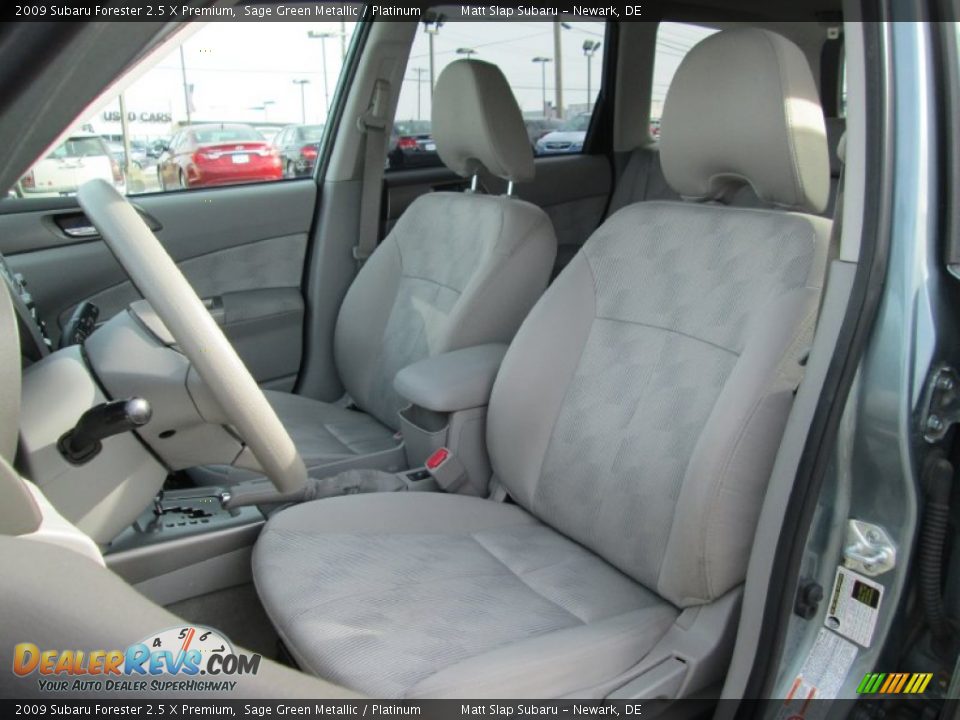 2009 Subaru Forester 2.5 X Premium Sage Green Metallic / Platinum Photo #14