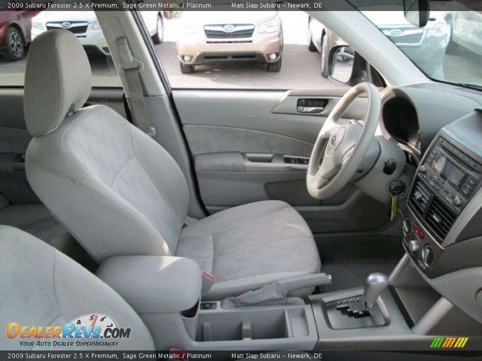 2009 Subaru Forester 2.5 X Premium Sage Green Metallic / Platinum Photo #15