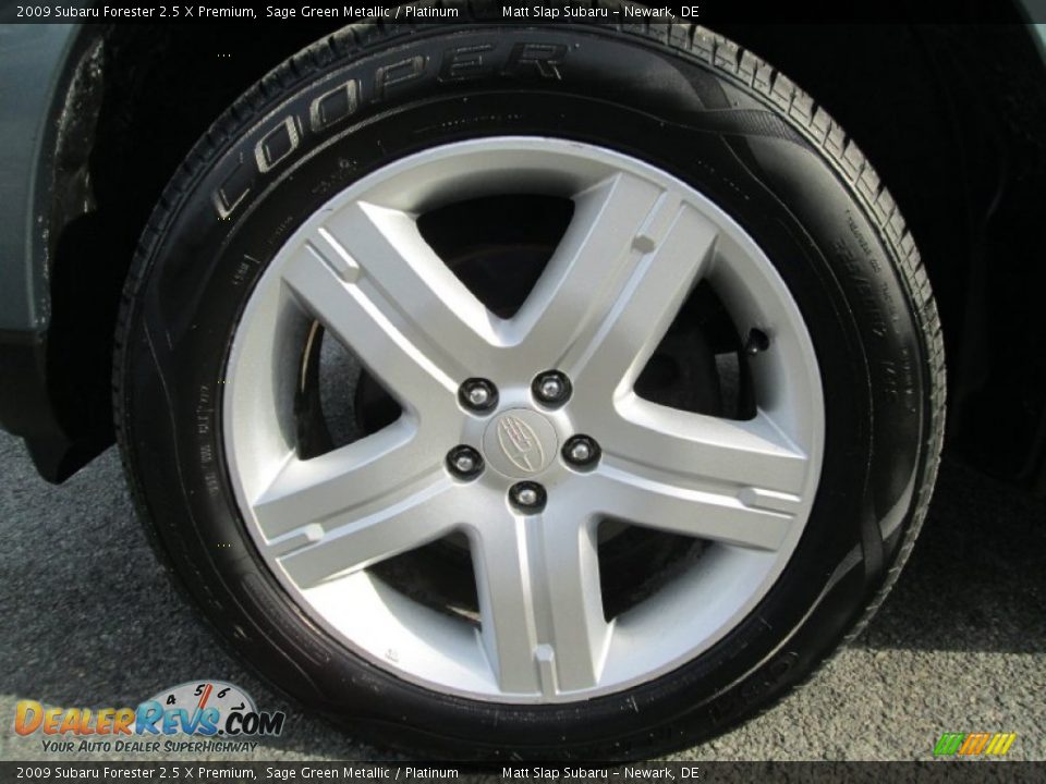2009 Subaru Forester 2.5 X Premium Sage Green Metallic / Platinum Photo #22